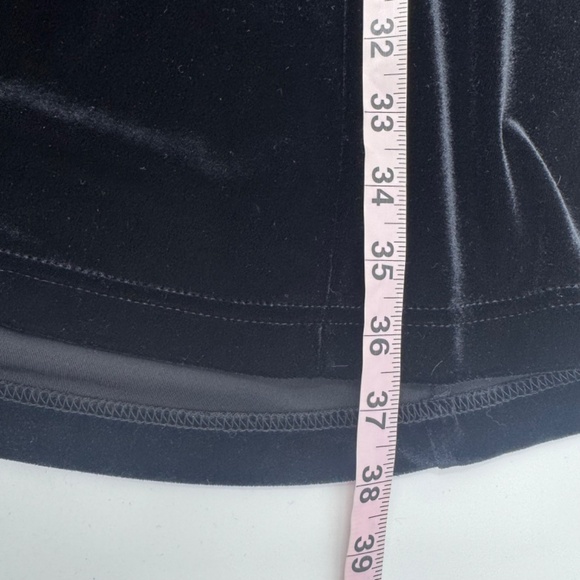 Hillard Hanson Dress Women 2X Black Velour Velvet Whimsigoth Witchy Holiday - Picture 9 of 10